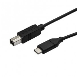 CABLE STARTECH USB-C A USB-B PARA IMPRESORA 3M NEGRO USB2CB3M