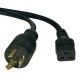 CABLE TRIPP LITE DE PODER PARA C19 COUPLER A NEMA L6-20P 3.05M NEGRO