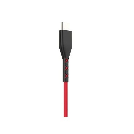 CABLE USB TIPO C NACEB TECHNOLOFY NA-0101R 1 METRO COLOR ROJO