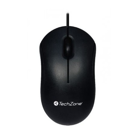 MOUSE TECHZONE TZMOU01 NEGRO OPTICO 800 DPI