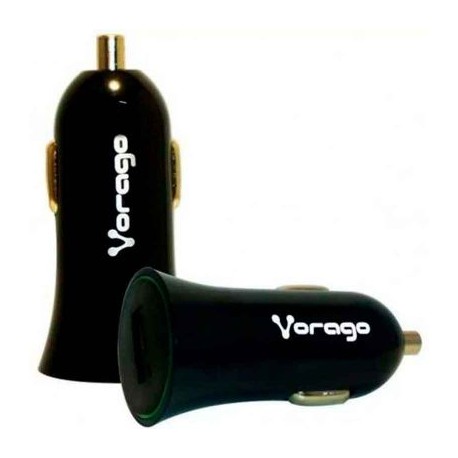 CARGADOR PARA AUTO VORAGO AU-101 CON 1 PUERTO USB NEGRO