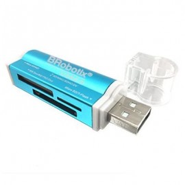 LECTOR USB BROBOTIX 180420A USB V2.0 AZUL