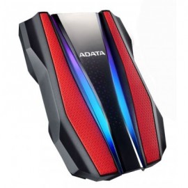 DISCO DURO EXTERNO ADATA HD770 1TB USB 3.1 ROJO RGB AHD770G-1TU32G1-CR