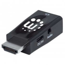 CONVERTIDOR VIDEO MANHATTAN HDMI A SVGA+AUDIO MICRO 151542