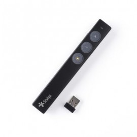 APUNTADOR STYLOS NEGRO UNIVERSAL, USB, 200 MTS, 2.4 G (STAPRL1B)