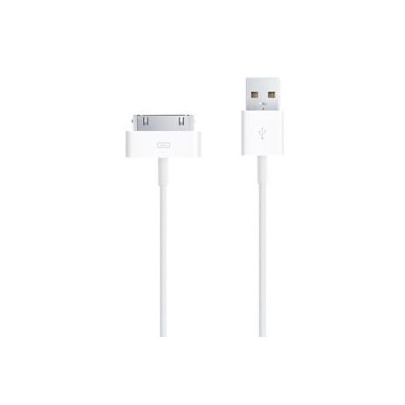 CABLE USB A 30-PIN MACHO BLANCO PARA IPOD/IPHONE/IPAD APPLE MA591E/C