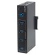 HUB USB 3.0 INDUSTRIAL MANHATTAN 161411 4 PUERTOS NEGRO
