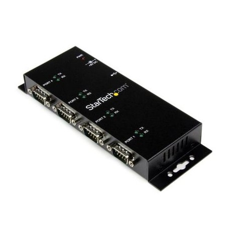 Hub USB a Serial  RS232 DB9 de 4 Puertos Riel DIN  STARTECH ICUSB2324I