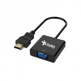 CONVERTIDOR STYLOS HDMI A VGA+AUDIO 3.5MM 15 CM STACHV1B