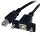 Cable 0.3m USB B montaje en panel Hembra a Macho  STARTECH USBPNLBFBM1