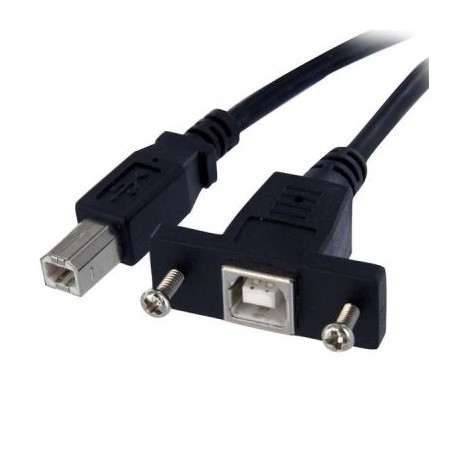 Cable 0.3m USB B montaje en panel Hembra a Macho  STARTECH USBPNLBFBM1