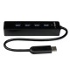 HUB USB 3.0 4 PUERTOS PORTATIL NEGRO  STARTECH ST4300PBU3