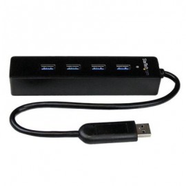 HUB USB 3.0 4 PUERTOS PORTATIL NEGRO  STARTECH ST4300PBU3