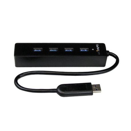 HUB USB 3.0 4 PUERTOS PORTATIL NEGRO  STARTECH ST4300PBU3