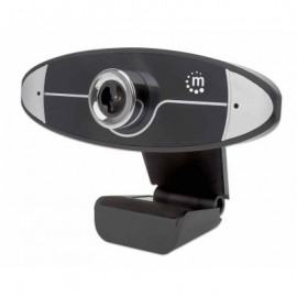 CAMARA WEB MANHATTAN HD 720P MICROFONO 30FPS 1 MEGAPIXEL NEGRA 462013