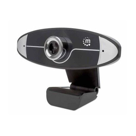 CAMARA WEB MANHATTAN HD 720P MICROFONO 30FPS 1 MEGAPIXEL NEGRA 462013