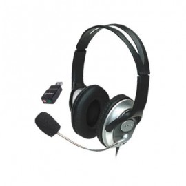 KIT DIADEMA MANHATTAN 3.5MM 175555 + ADAPTADOR USB