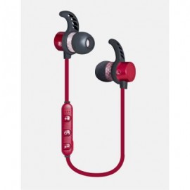 AUDIFONOS BLUETOOTH MANOS LIBRES PLUG 3.5MM ROJO GINGA GI18AUD01BT-RO