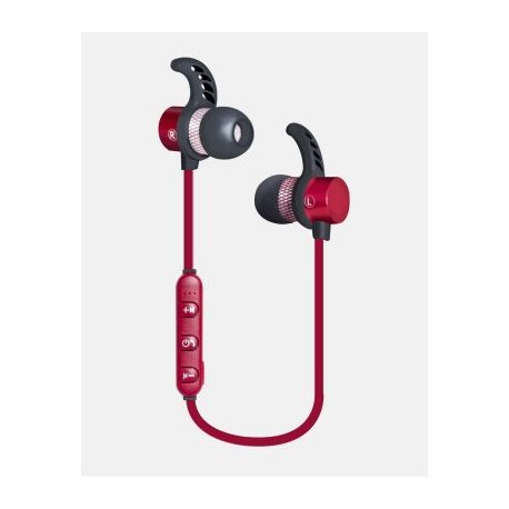AUDIFONOS BLUETOOTH MANOS LIBRES PLUG 3.5MM ROJO GINGA GI18AUD01BT-RO