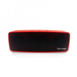 BOCINA VORAGO BSP-100 V2 BLUETOOTH MANOS LIBRES USB MSD FM ROJO