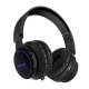 DIADEMA BLUETOOTH VORAGO HPB-201 LED, RECARGABLE / MICROSD NEGRA