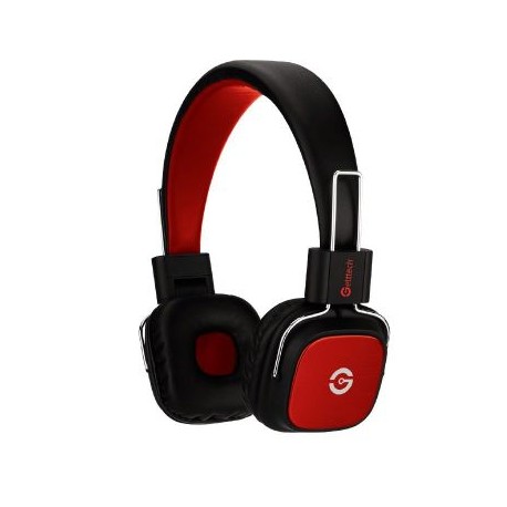 DIADEMA CON MICRÓFONO GETTTECH NEGRO/ROJO REVEAL GH-3500R