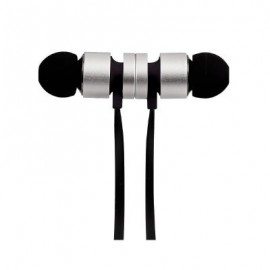 AUDIFONO GETTTECH CON MICROFONO PLATA/NEGRO SOFT MI-1220N