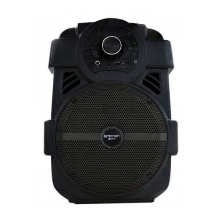 BOCINA KARAOKE NECNON NB-08A, 8", 2,200W, BT, 1 MIC, USB, 3.5MM, NEGRA