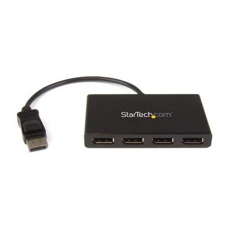 SPLITTER MULTIPLICADOR STARTECH MSTDP124DP 1X4 DISPLYPORT NEGRO