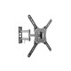 SOPORTE OVALTECH PARA PANTALLA HASTA 30KG COLOR NEGRO