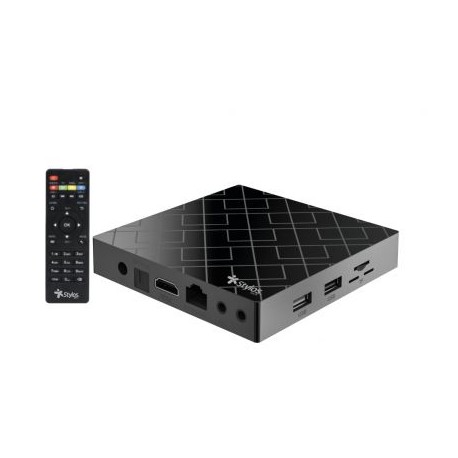 TV BOX STYLOS SMART 4K 1 GB/ 8 GB ANDROID 9.0 QUAD-CORE STVTBX3B