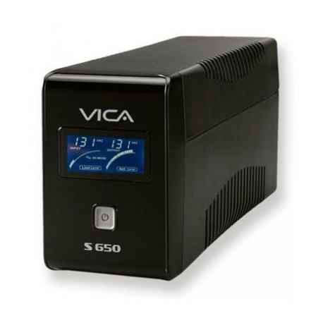 NO BREAK VICA 650VA 300W NEGRO HOGAR Y OFICINA SS650
