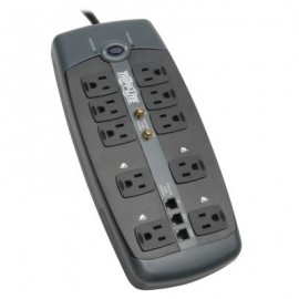 TRIPP LITE SUPRESOR DE PICOS 10 CONT 3345J TEL-MODEM-COAX TLP1008TELTV