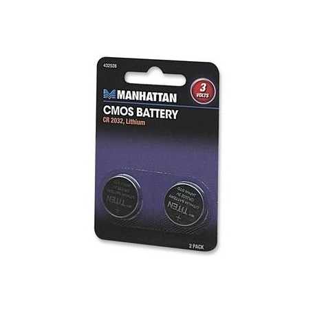 BATERIA MANHATTAN CMOS  3V 2 PIEZAS CR 2032 432528