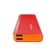 CARGADOR PORTATIL ADATA PT100 ROJO/ NARANJA (APT100-10000M-5V-CRDOR)