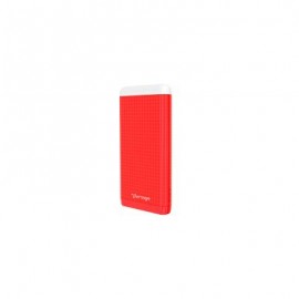 POWER BANK VORAGO PB-400 10000 mAh ROJO 2 ENTRADAS USB