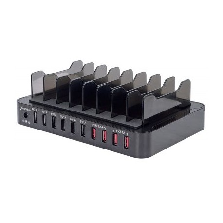 ESTACION DE CARGA MANHATTAN PARA 10 DISPOSITIVOS USB 180009