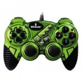 CONTROL PARA JUEGOS BROBOTIX GAMEPAD PC ALAMBRICO USB 2.0 VERDE751899V
