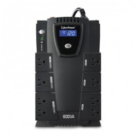 NO BREAK CYBERPOWER 600VA 340W LCD 8 CONT USB CP600LCD