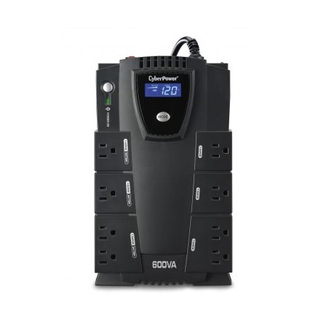 NO BREAK CYBERPOWER 600VA 340W LCD 8 CONT USB CP600LCD