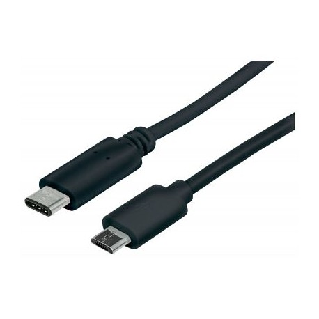 CABLE USB TIPO-C MANHATTAN, CM-MICRO BM 1.0M NEGRO 353311
