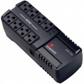 REGULADOR SMARTBITT SBAVR1350 NEGRO HOGAR Y OFICINA 1350VA 675W