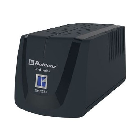 REGULADOR KOBLENZ ER-2250 - 8, NEGRO, HOGAR Y OFICINA, 2250 VA, 1000 W