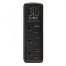 SUPRESOR DE PICOS CYBERPOWER CSP300WU 3 CONTACTOS/2USB/918J