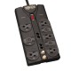 SUPRESOR DE PICOS TRIPP LITE 8TACTOS 3240J RJ45 MOD/COAX 3.05M NEGRO