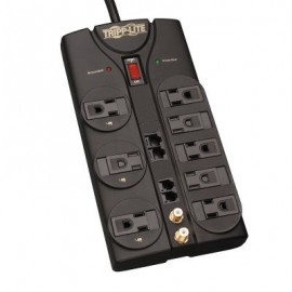 SUPRESOR DE PICOS TRIPP LITE 8TACTOS 3240J RJ45 MOD/COAX 3.05M NEGRO