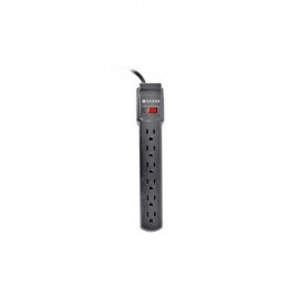 SUPRESOR DE PICOS NACEB NA-0701 6 CONTACTOS 120V 10A NEGRO