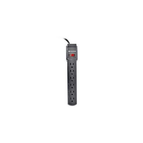 SUPRESOR DE PICOS NACEB NA-0701 6 CONTACTOS 120V 10A NEGRO