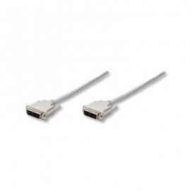 CABLE VIDEO DVI-D a DVI-D MANHATTAN 1.8m GRIS 328821