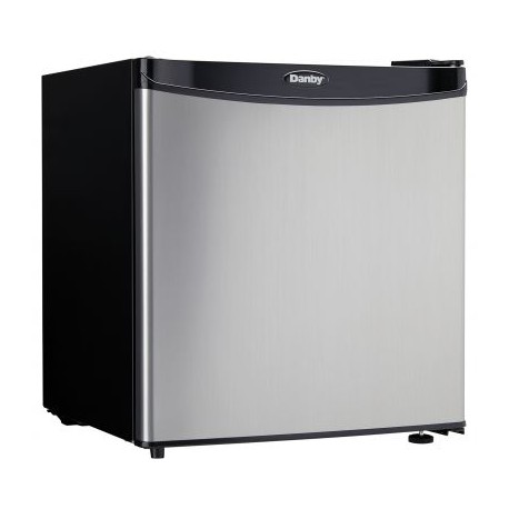 REFRIGERADOR DANBY 1.6 PIES CUBICOS, CONGELADOR, PLATA DCR016XA4BSLDB